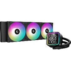 Система жидкостного охлаждения DEEPCOOL LD360 черный, 120 мм, алюминий/медь, 2400 об/мин, 38.71 дБ, 3 pin, 300 Вт