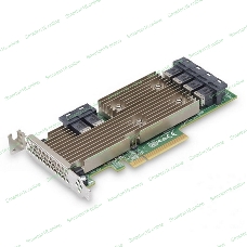 HBA-адаптер Broadcom 9305-24i SGL (05-25699-00/03-25699-02007) PCIe 3.0 x8 LP, SAS/SATA 12G HBA, 24port(6*int SFF8643), 3224 IOC