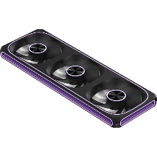 Вентилятор для корпуса Formula V Line AIR FUSION 3 BK REVERSE, 360x120x28мм, ARBG 3pin + PWM 4pin, 500-1800 RPM, 37.83 DBA MAX, HYDRO BEARING