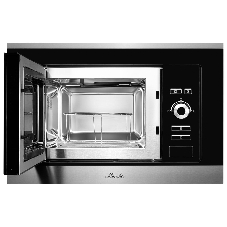Встраиваемая микроволновая печь Monsher MMH 201 BX 60 см, 20 л, 8 автоматических кулинарных программ, 5 режимов мощности, функция размораживания по весу полуфабрикатов или по времени, черный и нерж.