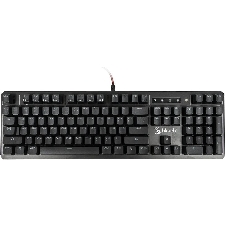 Клавиатура проводная A4 B975 механическая черный USB Gamer LED (подставка для запястий)