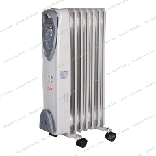 Обогреватель масляный Ресанта ОМ- 7Н (7 секций), белый, 1500 Вт, 15 м2, термостат 67/3/7