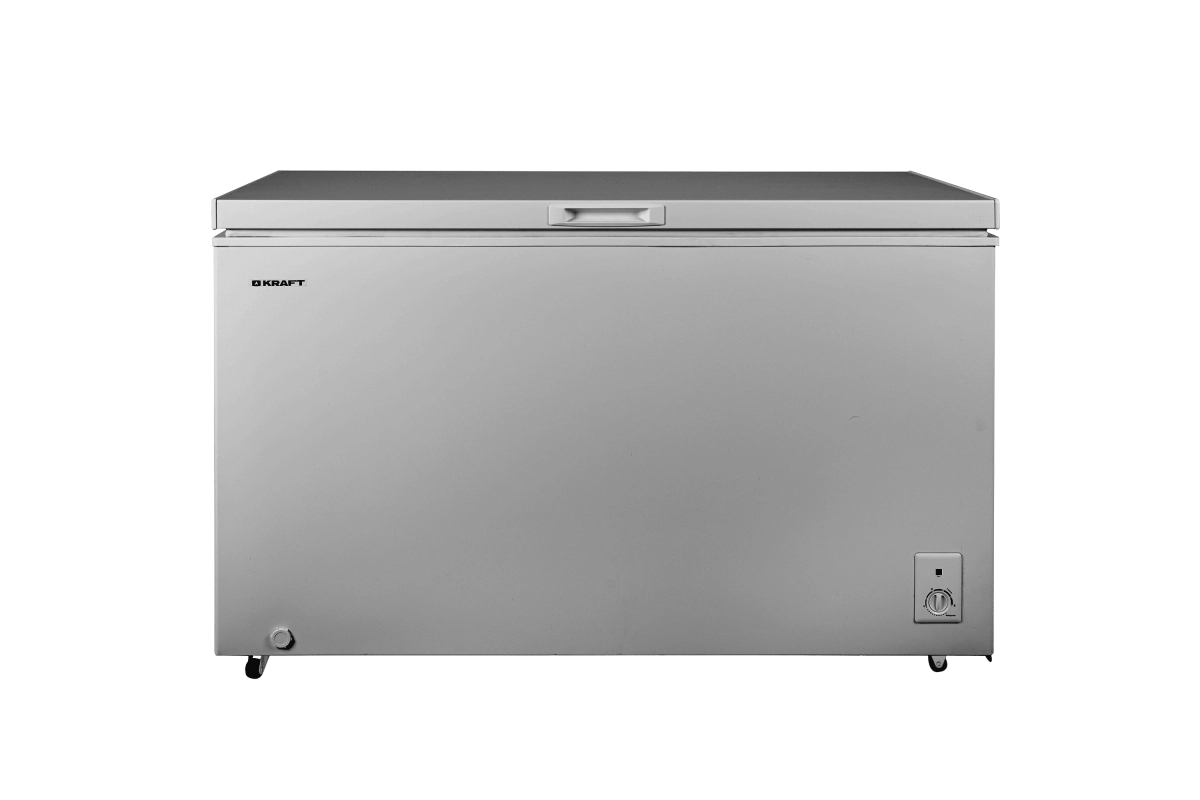 Морозильный ларь Kraft BD(W)-460SRX серебристый, 422л