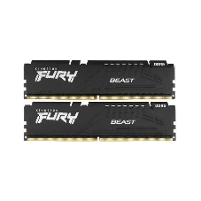 Оперативная память Kingston Fury Beast, DDR5, 16GB (2x8GB), 6000MHz, CL36, с радиаторами, черный