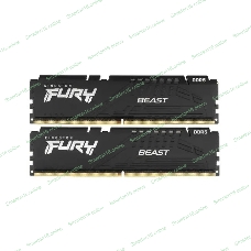 Оперативная память Kingston Fury Beast, DDR5, 16GB (2x8GB), 6000MHz, CL36, с радиаторами, черный