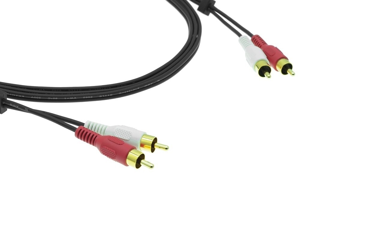 Кабель Kramer C-2RAM/2RAM-3, 2 RCA на 2 RCA (Вилка - Вилка), 0,9м, 95-0202003