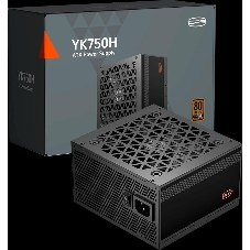 Блок питания ПК Power Supply PCCooler, 750W 80+ Bronze (ATX, ATX 3.1, Non-modular, 1x24(20+4)pin 550мм, 2xCPU*2 8(4+4)pin 650мм, 2xPCIe*2 8(6+2)pin 500мм, 1x12V-2x6 600мм, 6xSATA*3+MOLEX4pin*2, Active, 120x120мм, 140x150x86mm, APFC, OVP/UVP/OCP/SCP/OTP/OPP/SPD)