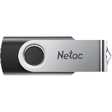 Флешка USB Netac U505 (NT03U505N-064G-32BK), 64Gb, USB 3.0, R/W 110/45, черный/серебристый