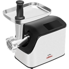 Мясорубка электрическая ARESA AR-2107 серебристый, 2500 Вт, 2.8 кг/мин, реверс, защита от перегрузки, насадки - 5