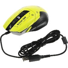Мышь проводная A4Tech Bloody W70 Max желтый/черный, 10000 dpi, USB, кнопки - 9