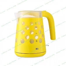 Чайник электрический BQ KT1713P Yellow. Мощность:2200 Вт, Объем 1,7л, LED подсветка
