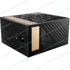 Блок питания MSI MEG Ai1300P (306-7ZP4A11-CE0), 1300Вт, 80 PLUS Platinum, 120мм, модульный, черный/золотой