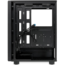 Компьютерный корпус без блока питания HSPD M510, Mesh Mid Tower, черный, TG, 0.5 SPCC, no fans ATX, mATX, mITX 180/280/160мм 1x2.5