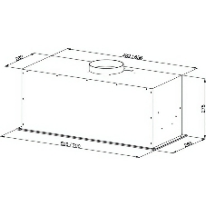 Вытяжка встраиваемая Kuppersberg Bim 600 White белый, 52 см, 1300 куб. м/ч, 46 дБ