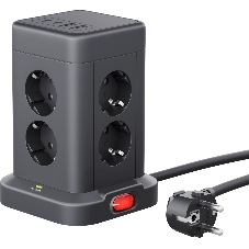 Сетевой фильтр Defender ILS 453 (3 м, 8 розеток, 2USB-A, 2USB-C)