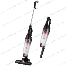 Пылесос вертикальный Kitfort KT-597-1 черный/красный, питание от сети, 600 Вт, уборка сухая, пылесборник 1 л