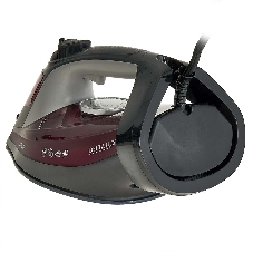Утюг Delta LUX DE-3009 черный/бордовый, 3000 Вт, 25 г/мин, 190 г/мин, 300 мл