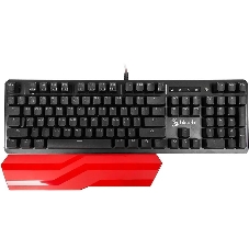Клавиатура проводная A4 B975 механическая черный USB Gamer LED (подставка для запястий)