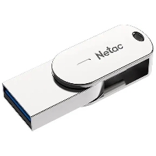 Флешка USB Netac U785C (NT03U785C-016G-32PN), 16Gb, USB3.0/TypeC, R/W 110/45, серебристый