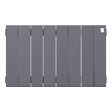 Радиатор биметаллический Royal Thermo PianoForte 300 Серебристый - 8 секц.