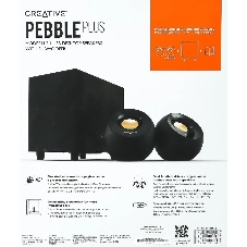 Акустическая система Creative PEBBLE PLUS 2.1 черный 8Вт