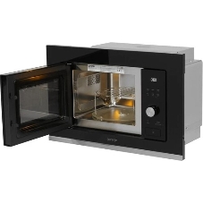 Встраиваемая микроволновая печь GORENJE BMX201AG1BG Электронное управление, черный, объем: 20 л