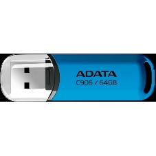 Флешка USB ADATA Classic C906 (AC906-64G-RWB), 64Gb, USB 2.0, R/W 15/5, синий
