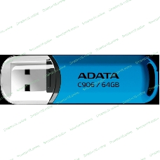 Флешка USB ADATA Classic C906 (AC906-64G-RWB), 64Gb, USB 2.0, R/W 15/5, синий