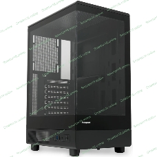 Компьютерный корпус без блока питания HSPD F510, Panoramic Mid Tower, черный, TG, 0.5 SPCC, no fans ATX, mATX, mITX 180/280/160мм 1x2.5