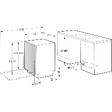 Встраиваемая посудомоечная машина Gorenje GV642D90, черный, 59.8 см, 14 компл., 45 дБ, класс A+++