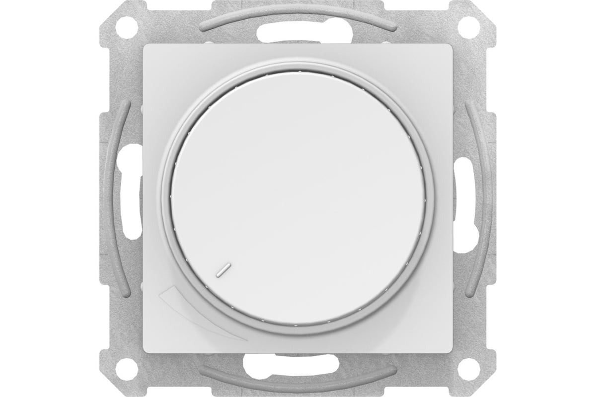 Светорегулятор AtlasDesign (диммер) повор-нажим. LED RC 400Вт мех. лотос SE ATN001323