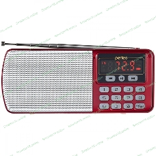 Радиоприемник цифровой Perfeo ЕГЕРЬ FM+ 70-108МГц/ MP3/ питание USB или BL5C/ красный(i120-RED)	