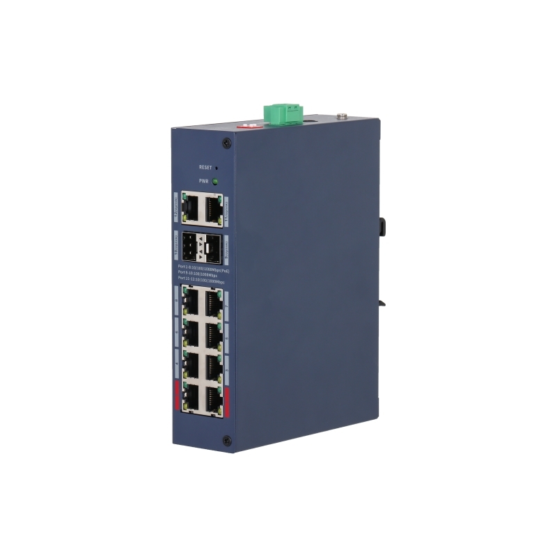 Коммутатор Dahua DH-CHS4212-8GT-110, 8×1 Гбит/с + 2×1 Гбит/с + 2×1 Гбит/с SFP, управляемый