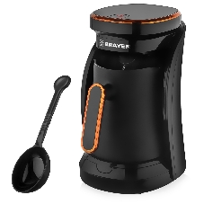 Электрическая турка BRAYER BR1143 черный, исп. кофе - молотый, 0.5 л, 500 Вт.