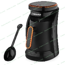 Электрическая турка BRAYER BR1143 черный, исп. кофе - молотый, 0.5 л, 500 Вт.