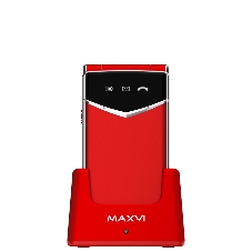 Мобильный телефон Maxvi E11ds красный/серебристый
