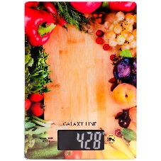 Весы кухонные Galaxy Line GL 2817, стекло, элемент питания типа 