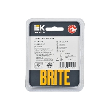 Рамка 1-местная IEK BRITE РУ-1-1-БрЧ (BR-M12-M-K02) металл черный