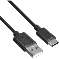 Кабель KingPrice KP-USBAC-3A-1m USB (m)-USB Type-C (m) 1м черный Кабель KingPrice KP-USBAC-3A-1m USB (m)-USB Type-C (m) 1м черный