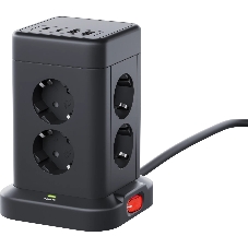 Сетевой фильтр Defender ILS 453 (3 м, 8 розеток, 2USB-A, 2USB-C)