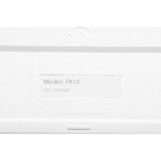 Клавиатура проводная A4Tech Fstyler FK15, USB, белый