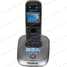 Телефон беспроводной (DECT) Panasonic KX-TG2511RUM (металик) АОН, Caller ID,спикерфон на трубке,переход в Эко режим одним нажатием