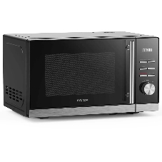Микроволновая печь Hyundai HYM-D3005 черный/стальной, 20 л, 700 Вт, переключатели - кнопки, электронный поворотный механизм