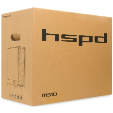 Компьютерный корпус без блока питания HSPD M510, Mesh Mid Tower, черный, TG, 0.5 SPCC, no fans ATX, mATX, mITX 180/280/160мм 1x2.5