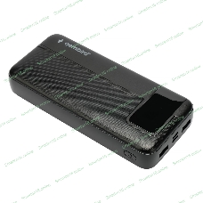 Портативный аккумулятор Gembird GPB-20Q, 20000мА·ч, QC/PD, дисплей, черный