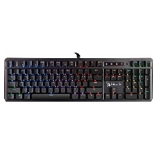 Клавиатура проводная A4 B975 механическая черный USB Gamer LED (подставка для запястий)