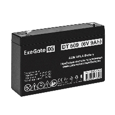 Аккумуляторная батарея ExeGate DT 609 (6V 9Ah, клеммы F2)