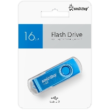 Флешка USB Smartbuy Twist Blue (SB016Gb2TWB), 16Gb, USB 2.0, R/W 15/10, синий