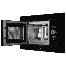 Встраиваемая микроволновая печь Monsher MMH 201 B, 59.3х38.5х31.3 см, мощность микроволновой печи 800-1250 Вт, мощность гриля 1000 Вт, 5 уровней мощности, электронное управление, многофункциональный дисплей, режим Микроволны/Гриль/Комби, автоменю8 программ, блокировка от детей, быстрый пуск, Принадлежности: высокая решетка для гриля, поворотный стол 245 мм, объем 20 л, : черный/стекло