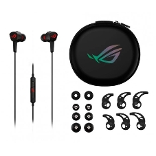 Гарнитура ASUS ROG Cetra II Core чёрный, проводная, mini jack 3.5 мм, вставные